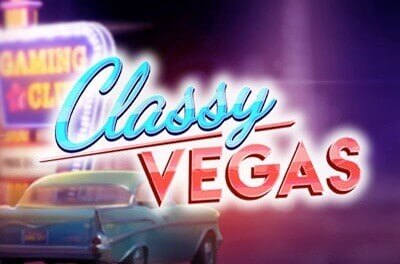 classy vegas slot logo