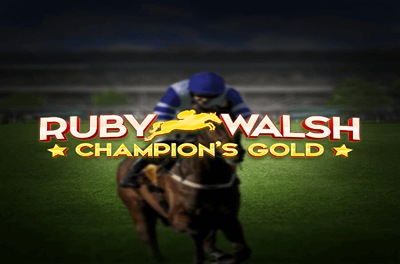 ruby walsh champions gold slot logo