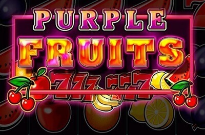 purple fruits slot logo