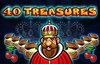 40 treasures slot logo