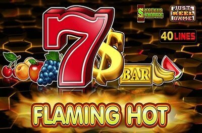 flaming hot slot logo