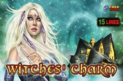 witches charm slot logo