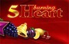 5 burning heart slot logo