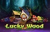 lucky wood slot logo