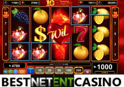 10 Burning Heart pokie