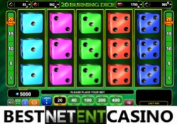 20 Burning Dice pokie