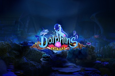 dolphins treasure slot logo