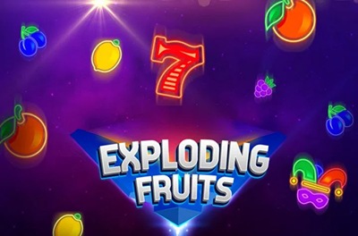 exploding fruits slot logo