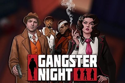 gangster night slot logo