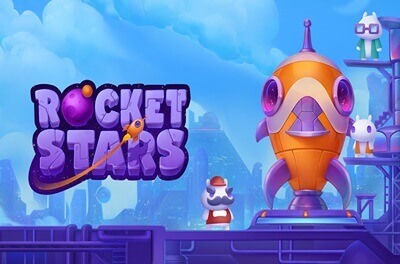 rocket stars slot logo