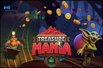 treasure mania slot logo