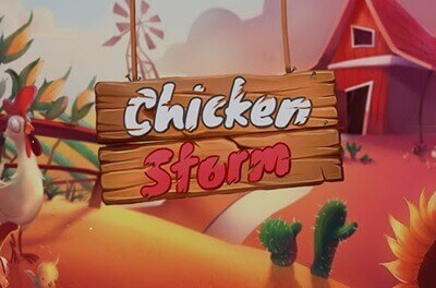 chicken storm slot logo