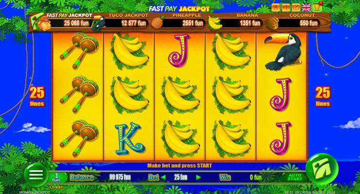 Fastpay Jackpot Pokie Gameplay