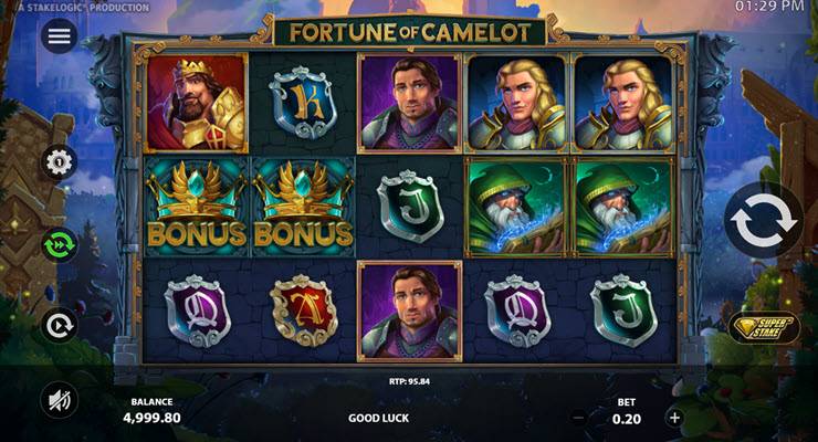 Игровой Автомат Fortune of Camelot Gameplay