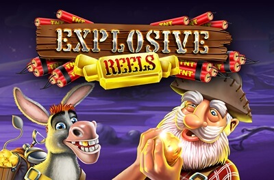 explosive reels slot logo