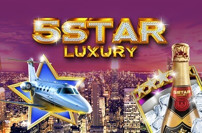 five star luxury slot logo