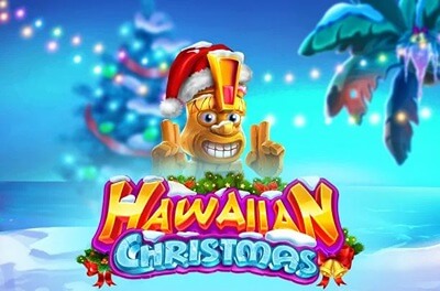 hawaiian christmas slot logo