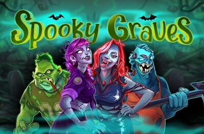 spooky graves slot logo