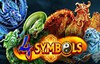 4 symbols slot logo