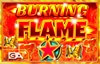 burning flame slot logo