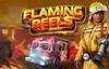 flaming reels slot logo