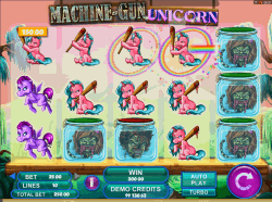 Играть бесплатно в игровой автомат Machine Gun Unicorn