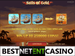 Играть бесплатно в игровой автомат Sails of Gold