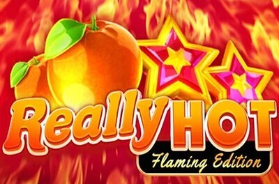 really hot flaming edition slot logo