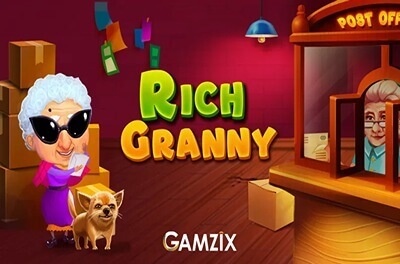 rich granny slot logo