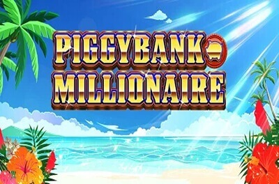 piggy bank millionaire slot logo