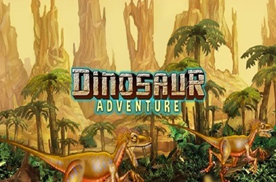 dinosaur adventure slot logo