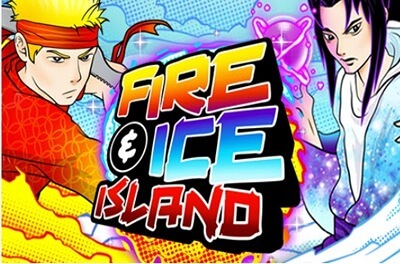 fire and ice island slot logo