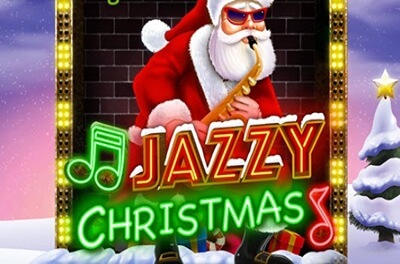 jazzy christmas slot logo