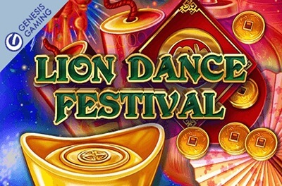 lion dance festival slot logo