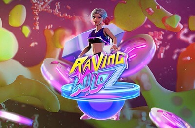 raving wildz slot logo