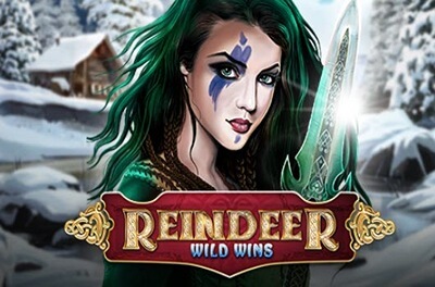 reindeer wild wins slot logo