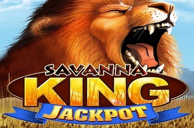 savanna king jackpot edition slot logo