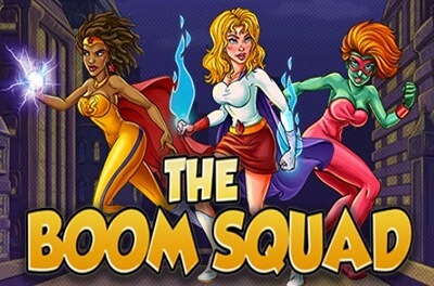 the boom squad slot logo