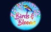 birds blooms slot logo