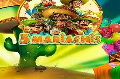 5 mariachis slot logo