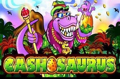 cashosaurus slot logo