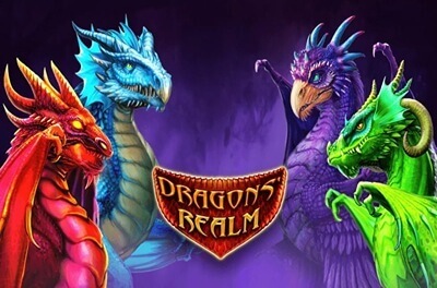 dragons realm slot logo