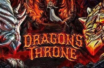 dragons throne slot logo