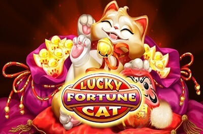 lucky fortune cat slot logo