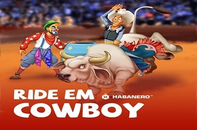 ride em cowboy slot logo