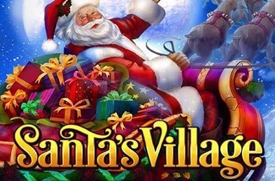 santas village slot logo