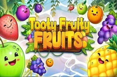 tooty fruity fruits slot logo