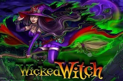 wicked witch slot logo