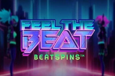 feel the beat slot logo