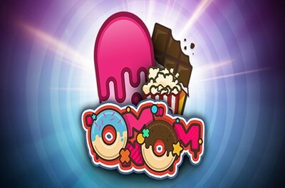 om nom slot logo